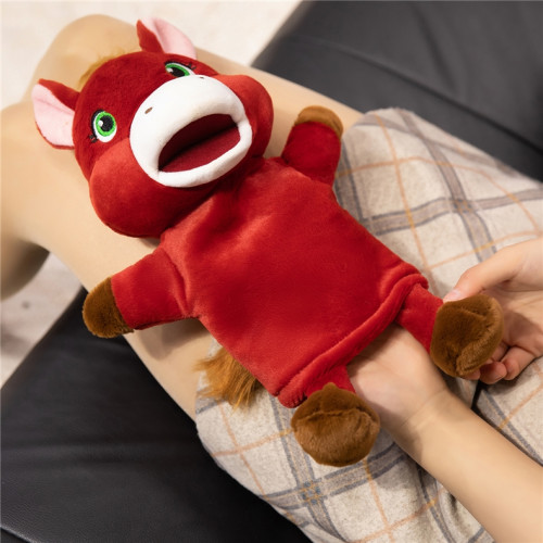 2026馬年手偶親子腹語動物馬手套互動毛絨娃娃禮物兒童表演講故事