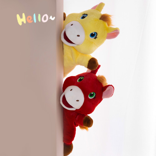 2026馬年手偶親子腹語動物馬手套互動毛絨娃娃禮物兒童表演講故事