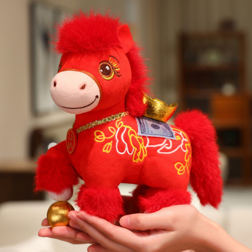 2026馬年吉祥物毛絨玩具生肖馬公仔玩偶年會禮品年貨