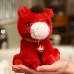 2026馬年吉祥物公仔開心小福馬玩偶毛絨玩具生肖娃娃兒童新年禮物