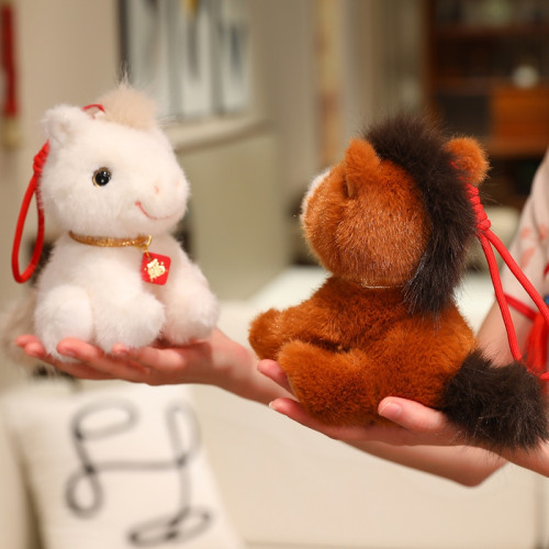 2026馬年吉祥物公仔開心小福馬玩偶毛絨玩具生肖娃娃兒童新年禮物