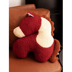 2026馬年吉祥物赤兔馬抱枕毛絨玩具床上玩偶娃娃小馬公仔生肖馬女