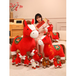 2026馬年吉祥物公仔生肖馬玩偶馬到成功馬年毛絨玩具年會禮品