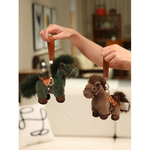 2026馬年吉祥物戰馬公仔包包掛件毛絨玩具本命年玩偶禮品新年禮物