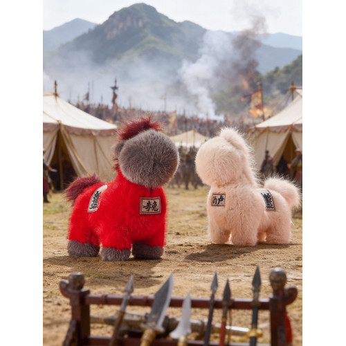 2026馬年吉祥物公仔赤兔馬年玩偶風小馬毛絨玩具年會禮品