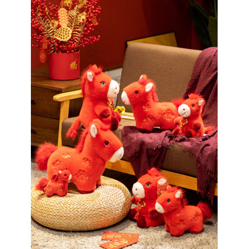 2026馬年吉祥物公仔娃娃生肖馬玩偶毛絨玩具年會新年禮品禮物