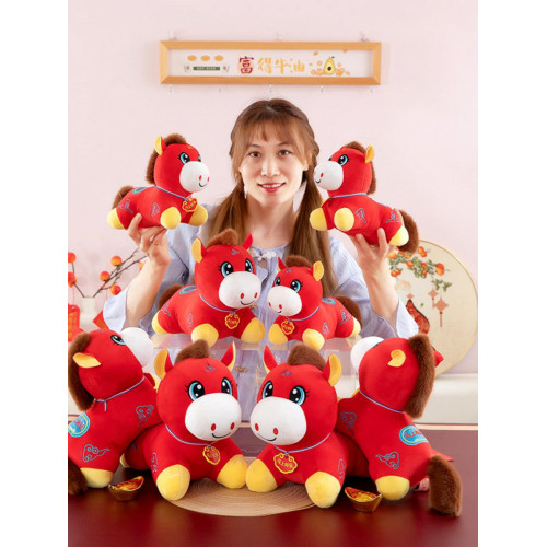 2026馬年吉祥物毛絨玩具生肖馬公仔玩偶年會禮品可定