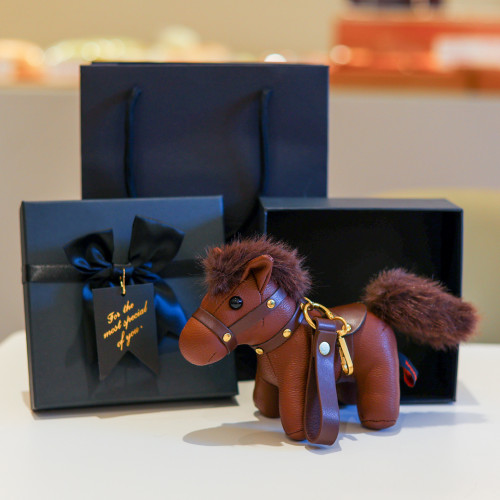 2026馬年吉祥物公仔布娃娃玩偶新年禮品皮藝生肖小馬掛件毛絨玩具