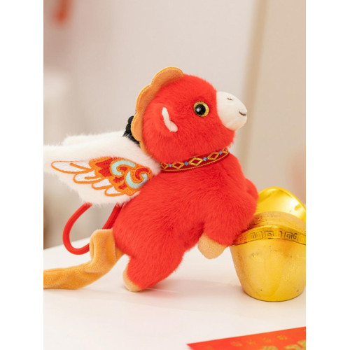 2026馬年玩偶吉祥物可愛飛天馬毛絨玩具生肖馬掛飾小馬掛件公仔