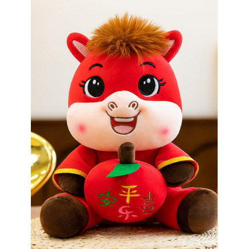 2026馬年吉祥物公仔祝福萌馬馬年毛絨玩具生肖馬玩偶小馬活動禮品