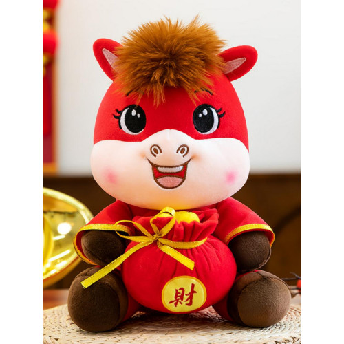 2026馬年吉祥物公仔祝福萌馬馬年毛絨玩具生肖馬玩偶小馬活動禮品