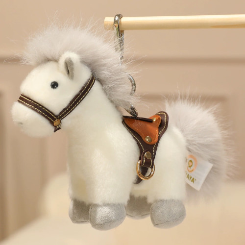 2026馬年吉祥物公仔毛絨玩具小馬掛件玩偶布娃娃白馬兒童生日禮物