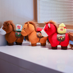 2026馬年吉祥物公仔卡通生肖小馬磁吸玩偶毛絨玩具布娃娃新年禮品