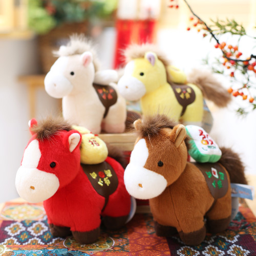 2026馬年吉祥物毛絨玩具生肖馬玩偶新年小馬公仔布娃娃年會禮品