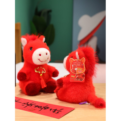 2026馬年吉祥物公仔娃娃生肖馬玩偶毛絨玩具年會新年禮品禮物