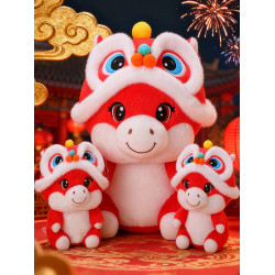 2026馬年吉祥物公仔醒獅馬卡通生肖玩偶毛絨玩具娃娃本命年小禮品