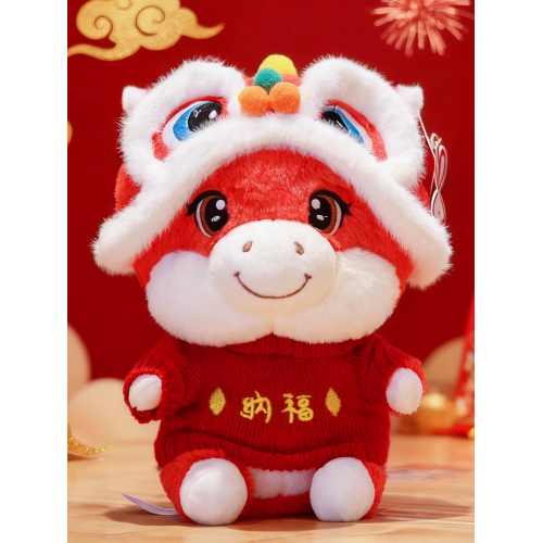 2026馬年吉祥物公仔醒獅馬卡通生肖玩偶毛絨玩具娃娃本命年小禮品 2026馬年吉祥物公仔醒獅馬卡通生肖玩偶毛絨玩具娃娃本命年小禮品