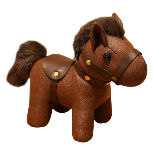 2026馬年吉祥物公仔皮革小馬包包掛件潮流玩偶生肖馬年會活動禮品