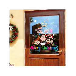 2026耶誕聖誕節靜電貼聖誕樹窗貼窗花櫥窗玻璃門貼紙貼畫創意貼紙