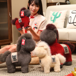 2026馬年吉祥物兵戈傳奇赤兔的盧毛絨玩具公仔生肖馬玩偶新年禮品