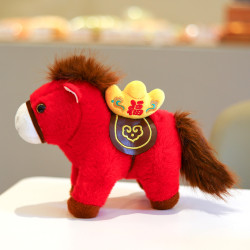 2026馬年吉祥物吉祥馬公仔娃娃玩偶元旦生肖禮品毛絨玩具