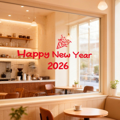 新款過年窗花福字門貼靜電玻璃貼2026新年裝飾品馬年春節氛圍貼紙