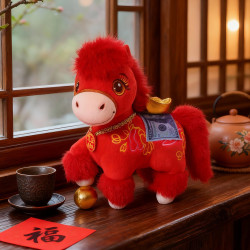 2026馬年吉祥物毛絨玩具生肖馬公仔玩偶年會禮品年貨公仔品質