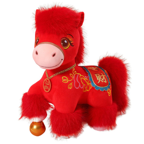 2026馬年吉祥物毛絨玩具生肖馬公仔玩偶年會禮品年貨公仔品質
