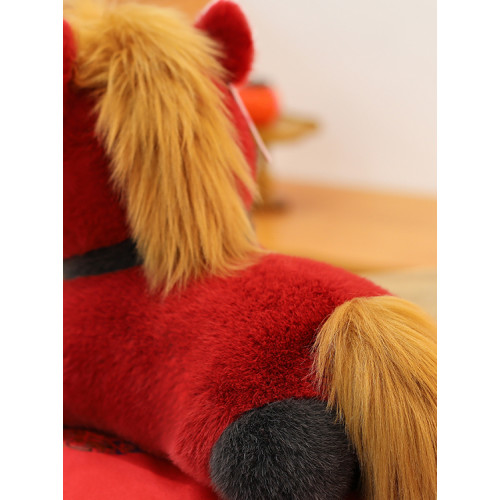 2026馬年吉祥物公仔生肖玩偶擺件棗紅嘟嘟馬毛絨玩具元旦新年禮物