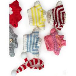 小黑馬毛絨掛件毛衣衣服毛衣馬年吉祥物公仔鑰匙釦包掛飾玩偶禮物