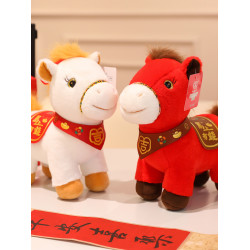 2026馬年吉祥物馬上有錢公仔可愛毛絨玩具玩偶布娃娃活動禮品新年