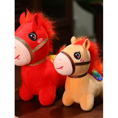 2026馬年吉祥物公仔生肖馬玩偶紅火小馬毛絨玩具布娃娃年會禮品