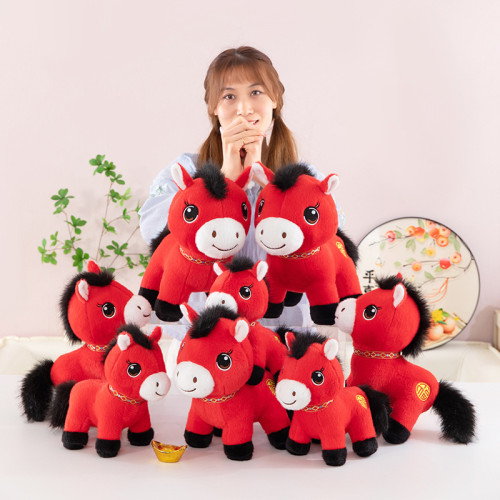 本命年禮物2026馬年吉祥物公仔福氣馬生肖毛絨玩具司年會伴手禮品