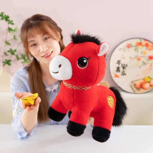 本命年禮物2026馬年吉祥物公仔福氣馬生肖毛絨玩具司年會伴手禮品