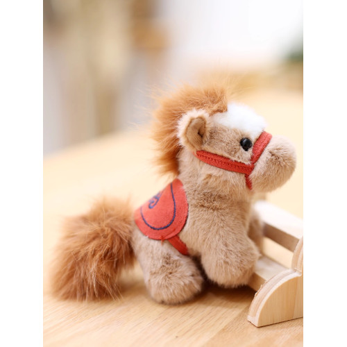 2026馬年吉祥物公仔生肖馬掛件可愛小馬毛絨玩具布娃娃新年禮品