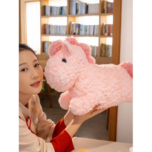 2026馬年生肖吉祥物小馬玩偶抱枕娃娃豆豆馬毛絨玩具年會禮品