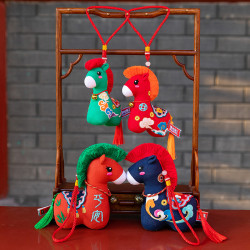 2026馬年吉祥物公仔布娃娃玩偶四季平安生肖小馬毛絨玩具元旦禮品