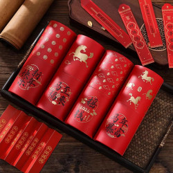 馬年創意抽簽紅包2026年會抽獎活動道具上上抽簽桶紙條馬年利是封