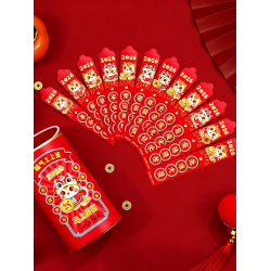 馬年創意抽簽紅包家用卡通新款個性紅包封風新年春節壓嵗包