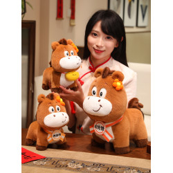 生肖馬新年禮物毛絨玩偶馬小花公仔2026馬年吉祥物布偶小禮品