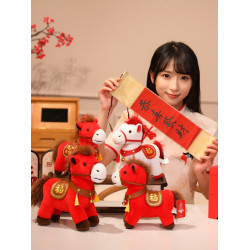 2026馬年吉祥物公仔毛絨玩具生肖小馬玩偶年會活動禮品做