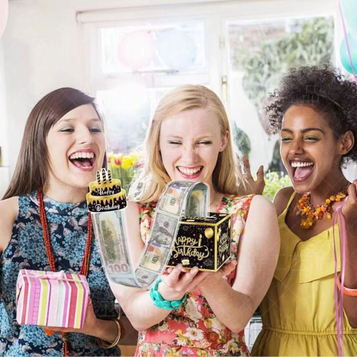 網紅趣味取款機紅包盒創意驚喜抽錢盒子取錢拉出錢生日禮物禮盒子