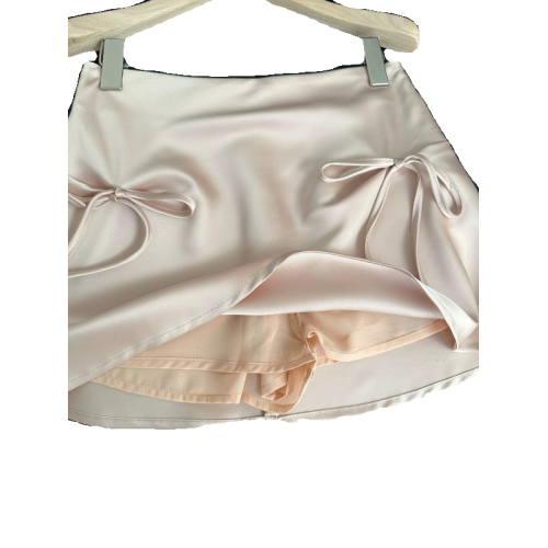 粉色甜美半身裙女高腰顯瘦防走光短裙夏季新款小個子百搭a字裙子