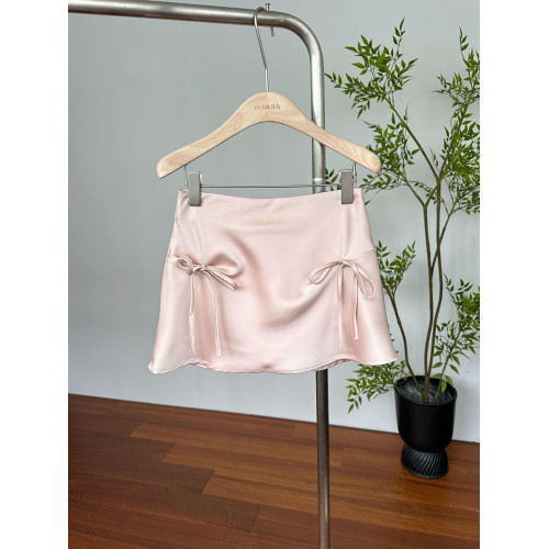 粉色甜美半身裙女高腰顯瘦防走光短裙夏季新款小個子百搭a字裙子