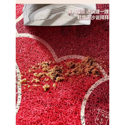 2026馬年地墊商鋪新年卡通地墊裝飾酒店家居玄關耐髒可裁剪地墊