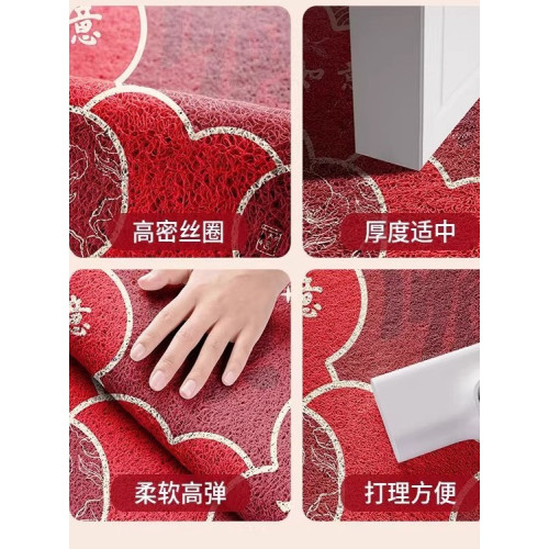 2026馬年地墊商鋪新年卡通地墊裝飾酒店家居玄關耐髒可裁剪地墊