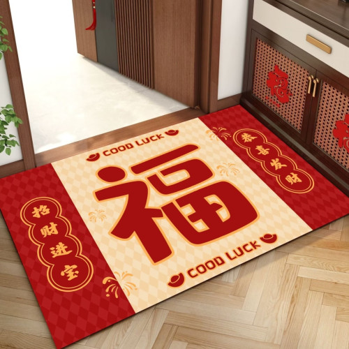 2026馬年新年門墊地墊大門口腳墊入戶門地毯春節元旦氛圍場景