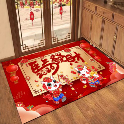 2026馬年地墊新年門墊入戶門地毯大門口腳墊春節春節氛圍場景裝飾