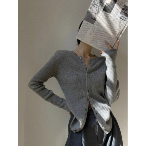 樹莓粉色針織開衫外套女秋冬別致絕美內搭打底毛衣歐貨高級感上衣