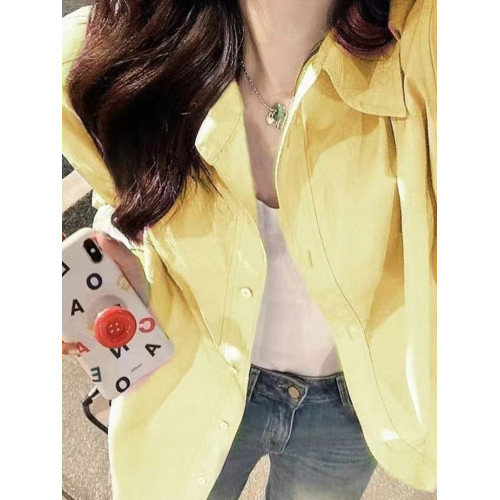 粉色襯衫女裝春秋2025新款慵嬾風寬鬆長袖上衣小個子襯衣百搭外套